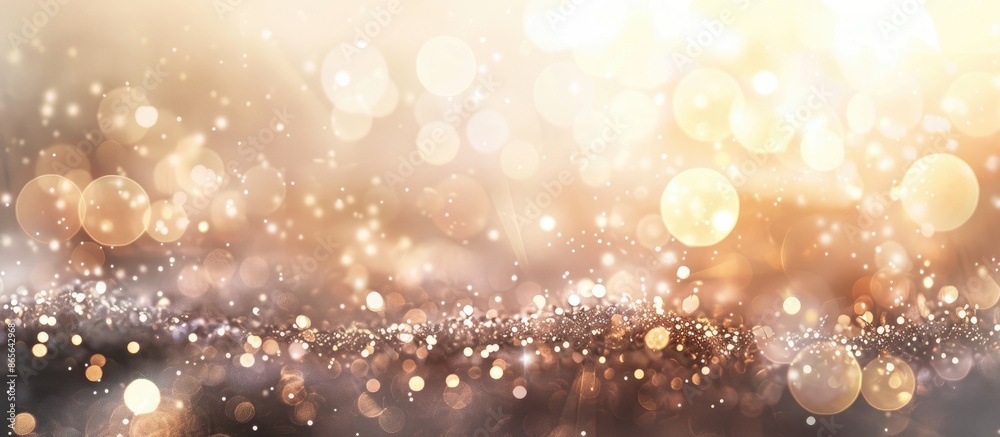 Abstract blurred background with beige pastel colors and lights flare, monochromatic photo with round bokeh perfect for holiday-themed wallpapers. Textured pattern creating a glittering aesthetic. Abstract blurred background with beige pastel colors and lights flare, monochromatic photo with round bokeh perfect for holiday-themed wallpapers. Textured pattern creating a glittering aesthetic.