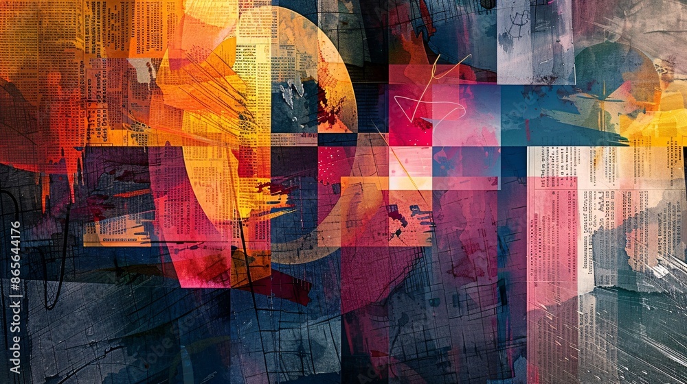 Obraz premium abstract_newspaper cover 3