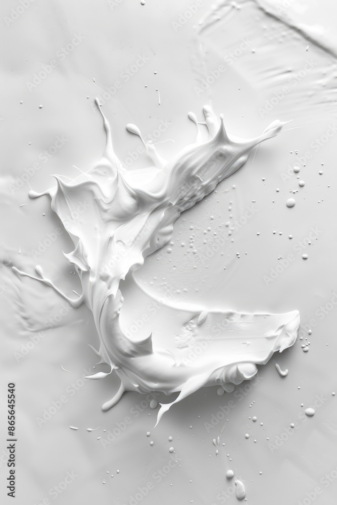 A close-up view of a white liquid substance A close-up view of a white liquid substance