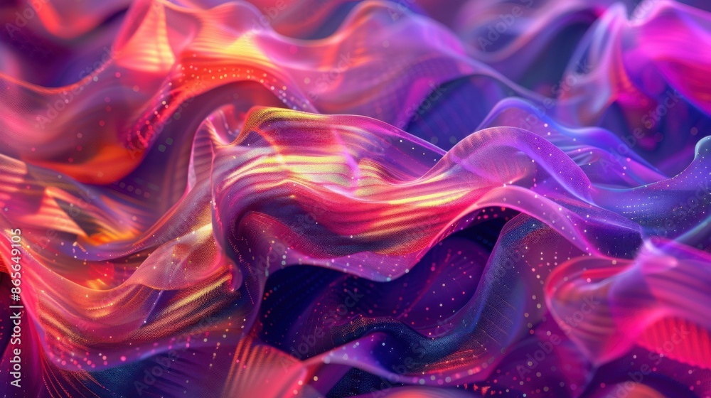 Futuristic Abstract Wavy Digital Particles with Vibrant Colors and Dynamic Motion
Futuristic Abstract Wavy Digital Particles with Vibrant Colors and Dynamic Motion