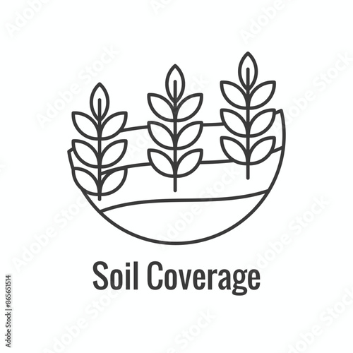 Sustainable Farming Icon Set showing Maximize Soil Coverage and Integrate Livestock-Examples for Regenerative Agriculture Icon