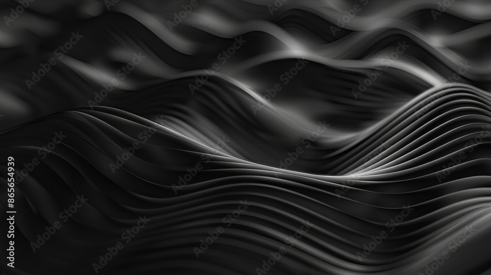 Black background with flowing, dynamic patterns creates a futuristic and mysterious atmosphere, leaving ample space for text or design elements. Black background with flowing, dynamic patterns creates a futuristic and mysterious atmosphere, leaving ample space for text or design elements.