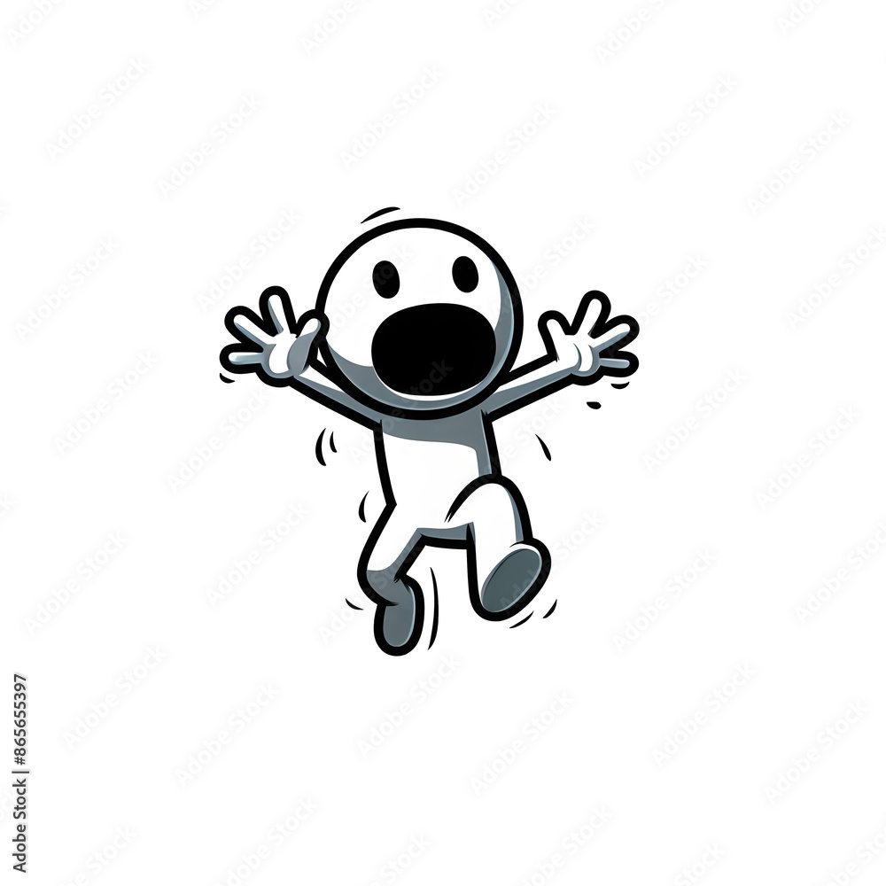 stickman panic fear person phobia concept vector illustration of stress fear phobia ,on white background, illustration. stickman panic fear person phobia concept vector illustration of stress fear phobia ,on white background, illustration.