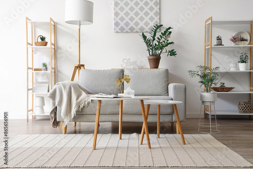 Interior of light living ro...