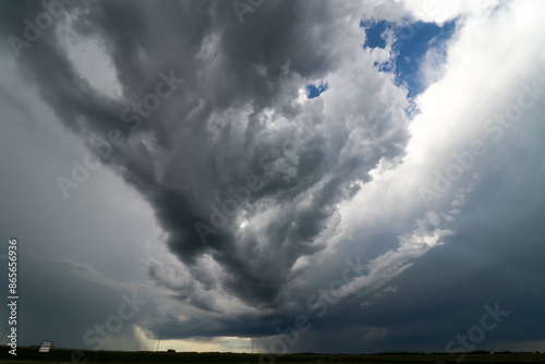 Tornado Warned Supercells With Funnel Clouds In Martensville, Saskatchewan photo