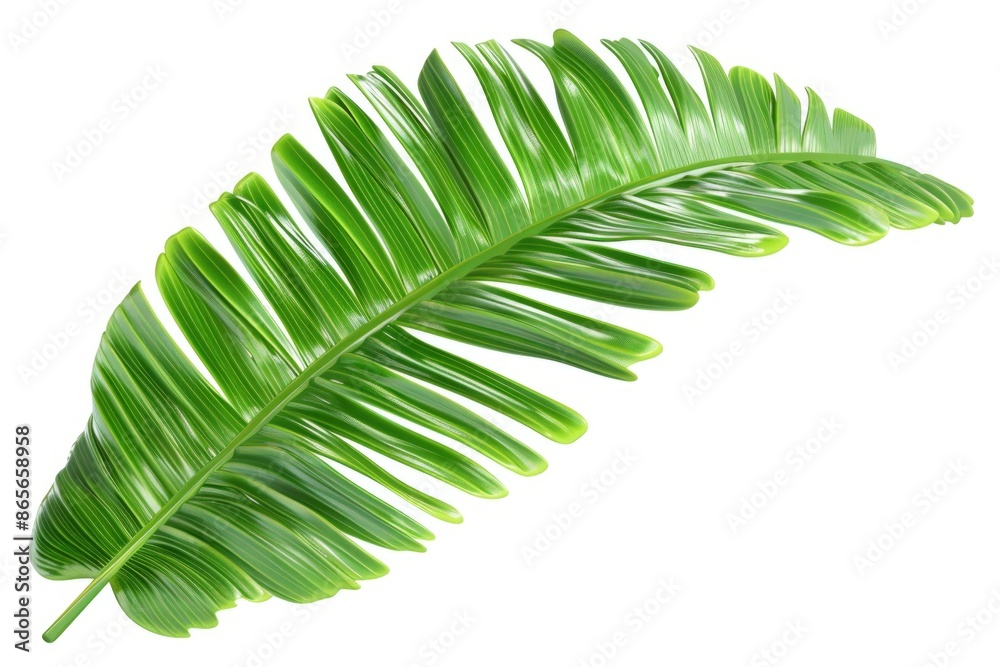 A close-up view of a single green leaf on a white background, suitable for use in nature-themed designs or as a symbol of growth and renewal A close-up view of a single green leaf on a white background, suitable for use in nature-themed designs or as a symbol of growth and renewal