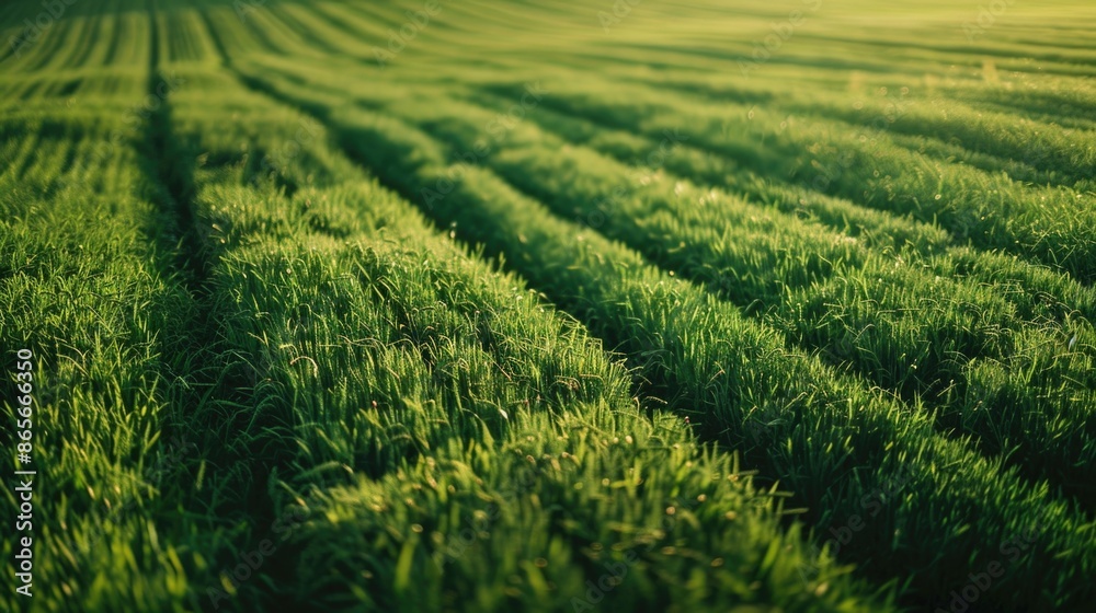 A solitary tree stands tall against a vast expanse of green grass, perfect for use as a backdrop or scenic element A solitary tree stands tall against a vast expanse of green grass, perfect for use as a backdrop or scenic element