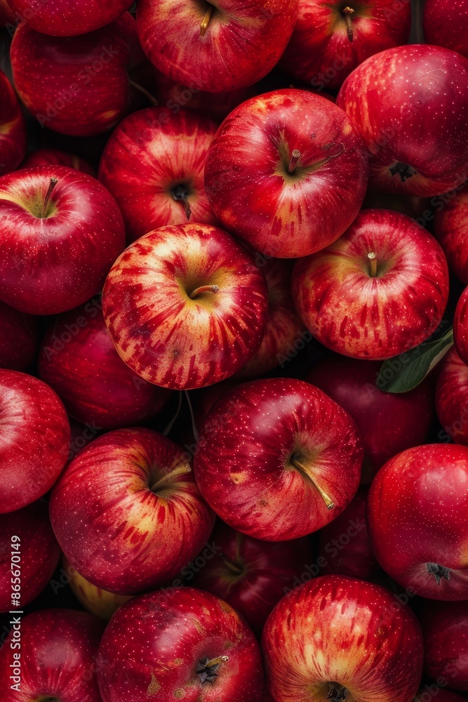 Red apple background, selective focus. Up close. Red apple background, selective focus. Up close.