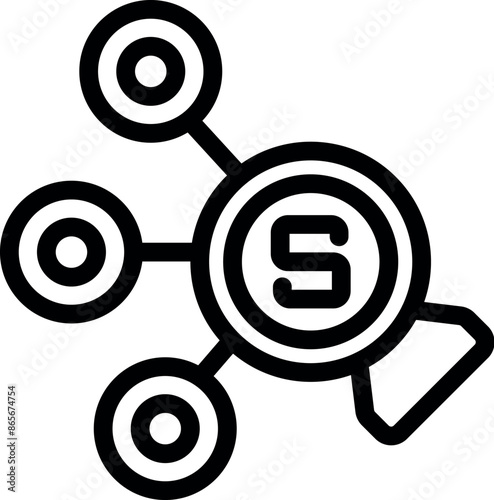 Marketing funnel icon representing the journey of converting prospects into customers