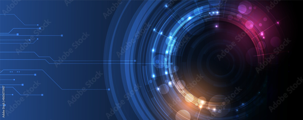 Technology abstract futuristic science background for internet business. Big data concept.. Vector art. Technology abstract futuristic science background for internet business. Big data concept.. Vector art.