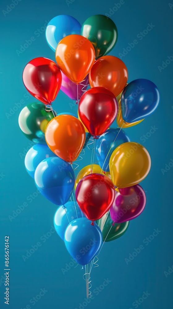 bunch of colorful balloons floating in the air bunch of colorful balloons floating in the air