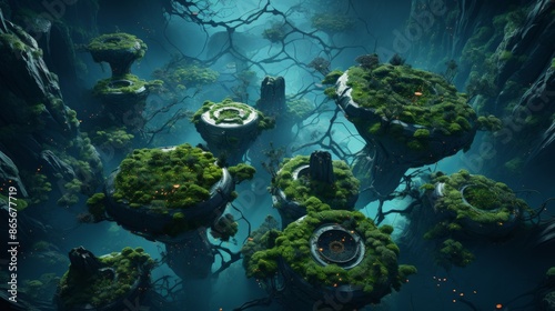 A mesmerizing top-view imag...