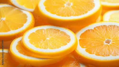 Fresh Orange Slices Vibrant Citrus Fruit Healthy Eating
