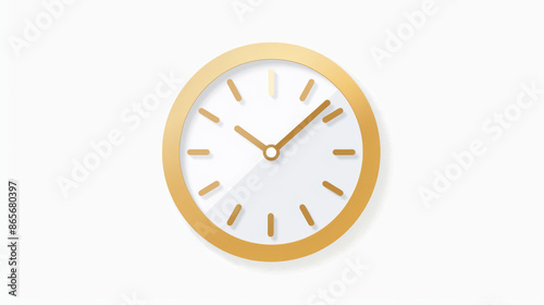 Wallpaper Mural This icon shows a clock. It's a white clock on a white background. Torontodigital.ca