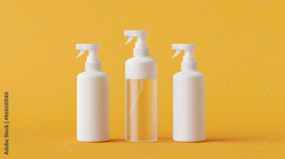 White Plastic Spray Bottles for Cosmetic, Cleaning, and Home Use White Plastic Spray Bottles for Cosmetic, Cleaning, and Home Use