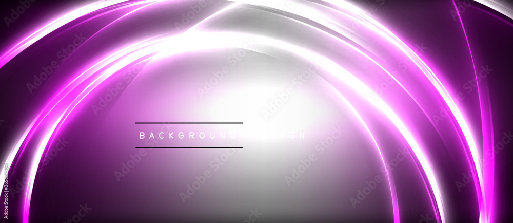 Neon glowing circle rays, light round lines in the dark, planet style neon wave lines. Energetic electric concept design for wallpaper, banner, background Neon glowing circle rays, light round lines in the dark, planet style neon wave lines. Energetic electric concept design for wallpaper, banner, background