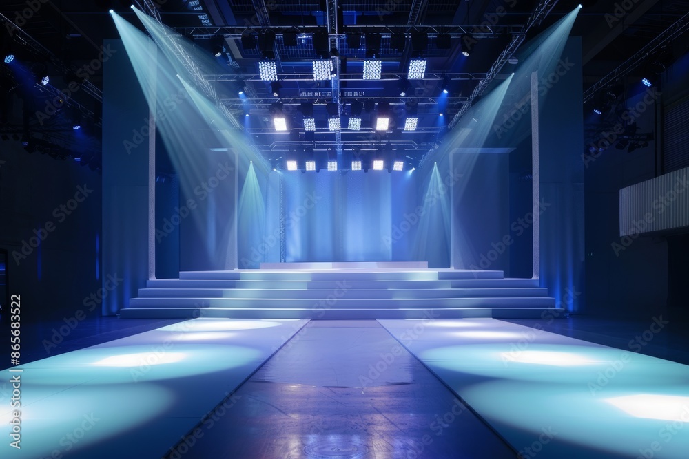 Empty catwalk at a fashion show Empty catwalk at a fashion show