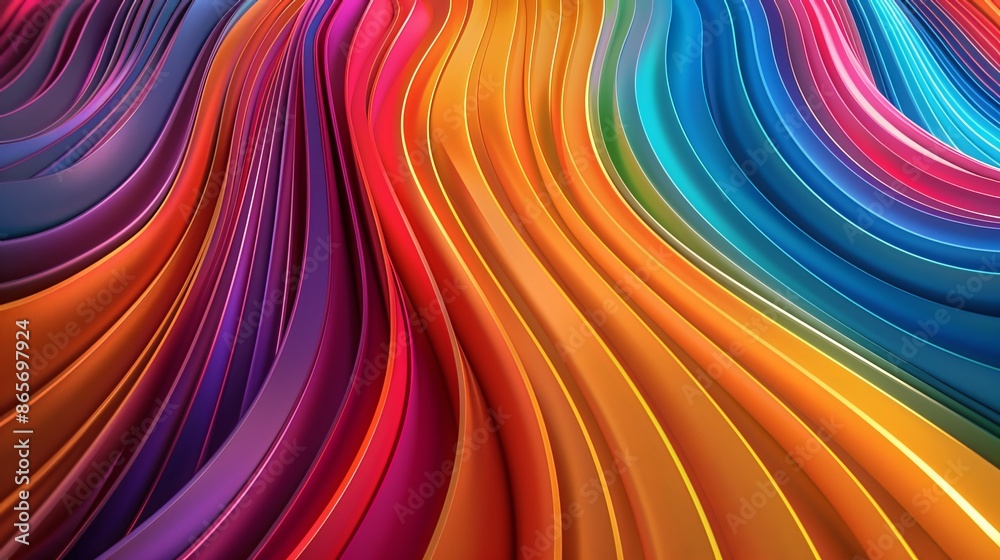 Colorful wavy lines create a modern, abstract background. The lines swirl and blend together, creating the illusion of sound waves or twisted curves. Colorful wavy lines create a modern, abstract background. The lines swirl and blend together, creating the illusion of sound waves or twisted curves.