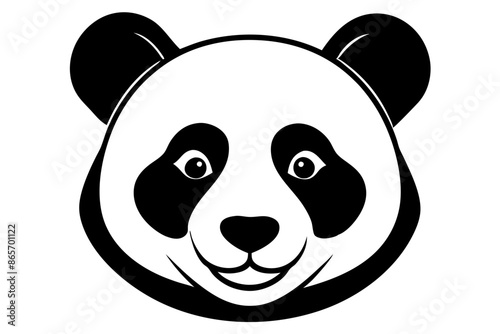 panda animal silhouette vector illustration