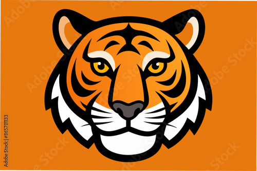 tiger head vector illustration