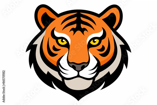 tiger head vector illustration