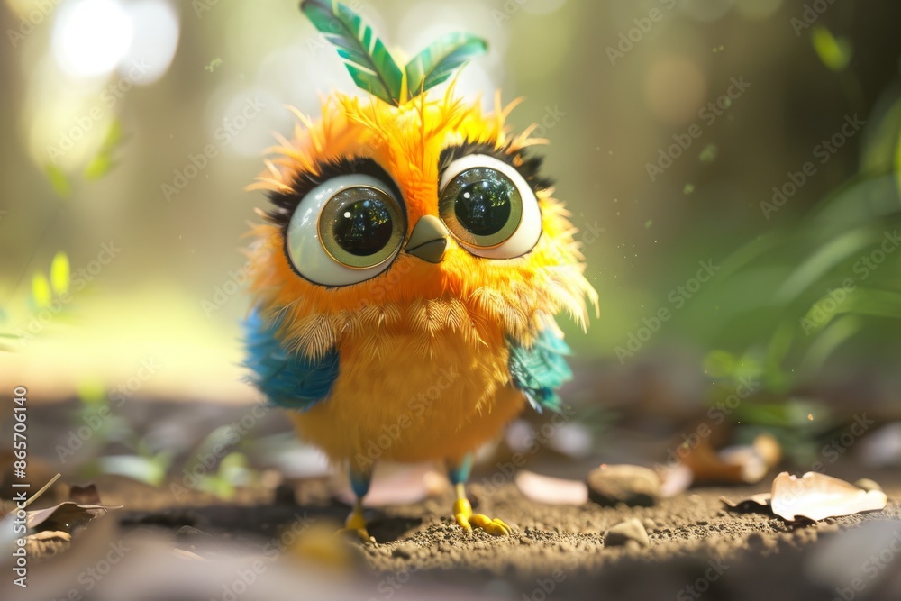 Creating a cute, adorable, and fantasy-style generative AI baby bird Creating a cute, adorable, and fantasy-style generative AI baby bird