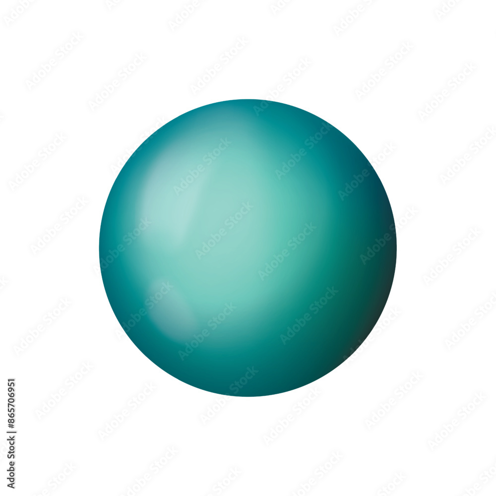 Glass blue ball or precious pearl. Glossy realistic ball, 3D sphere. Abstract vector illustration highlighted on a white background. Big metal bubble with shadow Glass blue ball or precious pearl. Glossy realistic ball, 3D sphere. Abstract vector illustration highlighted on a white background. Big metal bubble with shadow
