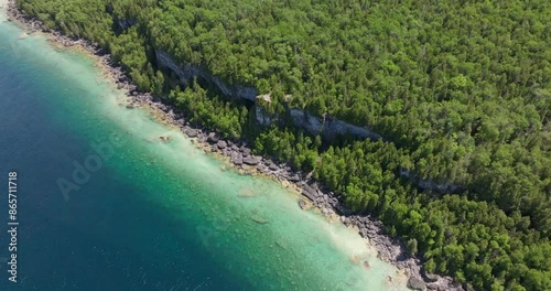 peninsula along the lake   