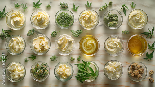 A visual guide showing the process of making cannabis-infused butter, with clear steps and ingredients. photo