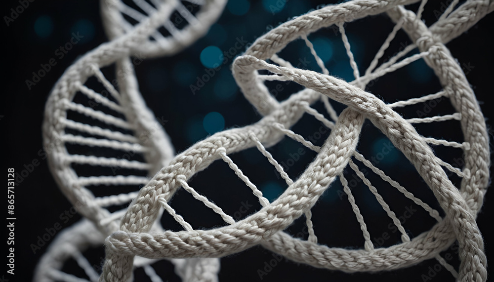 DNA double helix from yarn DNA double helix from yarn