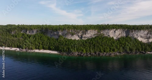 coastline at sunset in Canada