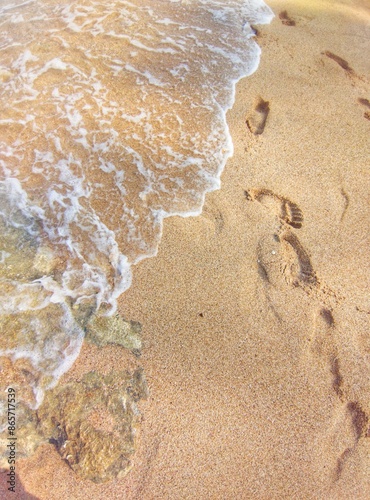 waves on the beach