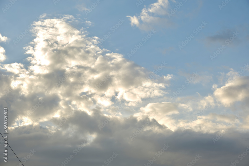 Obraz premium blue sky with clouds