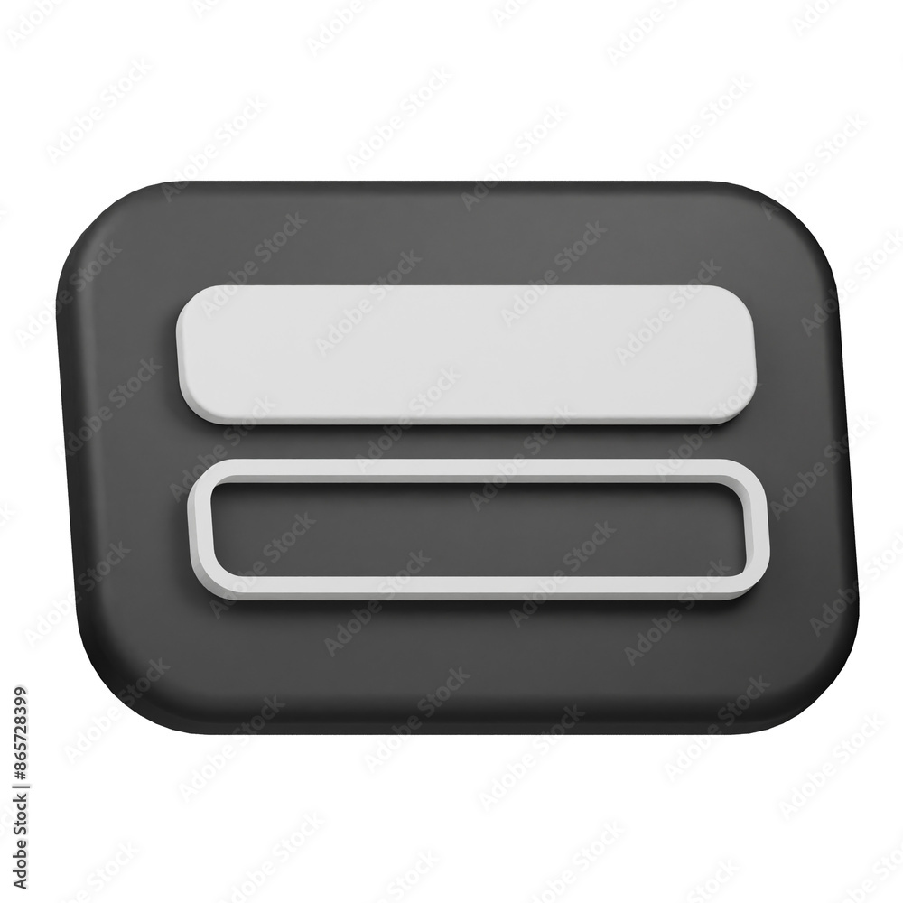 list 3d icon isolated on the transparent background list 3d icon isolated on the transparent background