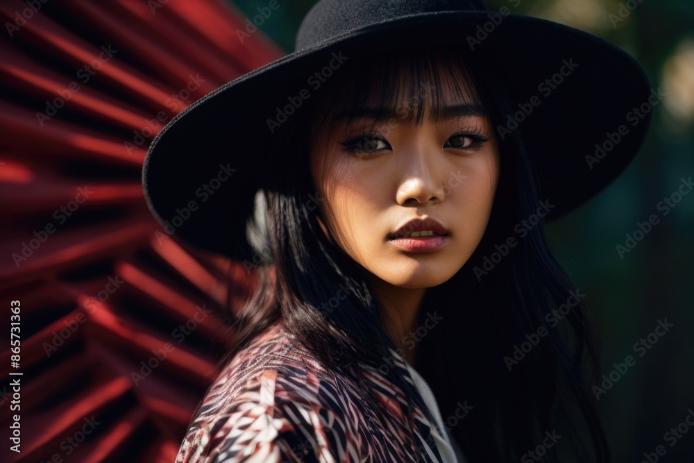 Fashionable Asian model woman Fashionable Asian model woman