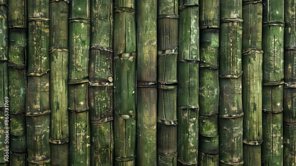 Natural green bamboo fence texture, ideal for backgrounds, banners, or 3D mapping. Natural green bamboo fence texture, ideal for backgrounds, banners, or 3D mapping.