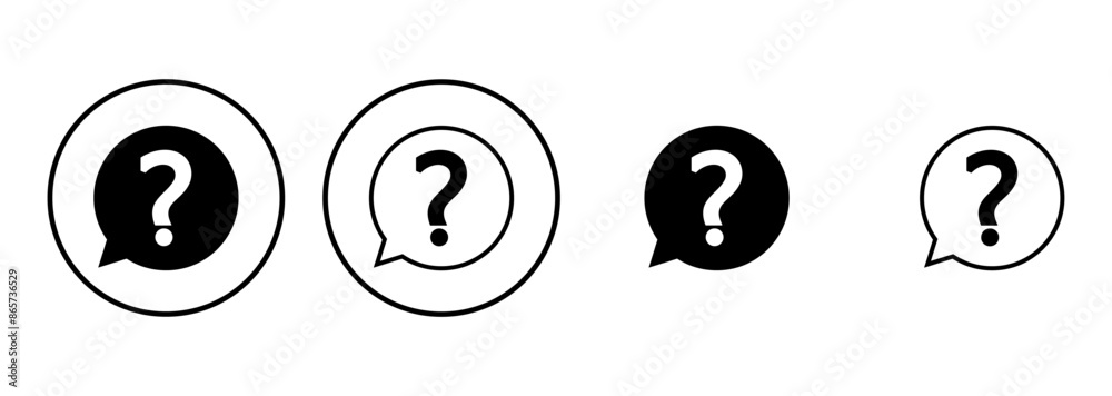 Question icon set. question mark icon vector. Question icon set. question mark icon vector.