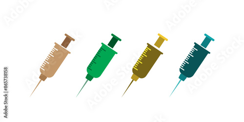 Syringe Icon Vector. Doctors often use syringes