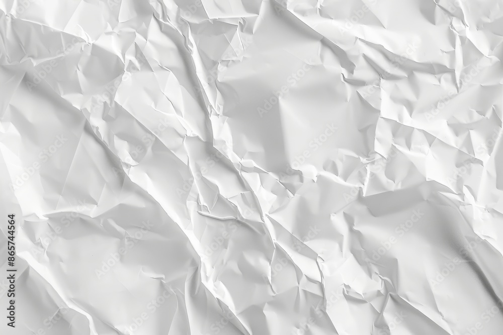 Obraz premium Crumpled white paper texture