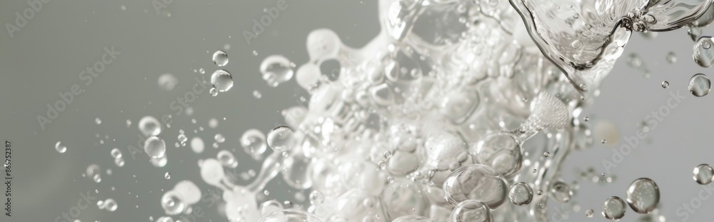 Abstract Water Bubbles Close-Up Abstract Water Bubbles Close-Up
