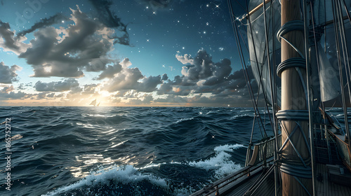 Navegando no mar aberto: a jornada de Slor com o vento e as estrelas photo