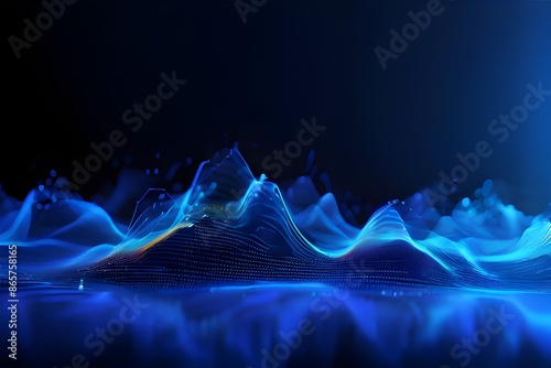 Abstract technology background. Generative Ai