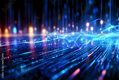Abstract technology background. Generative Ai