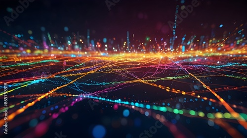 Abstract technology background. Generative Ai