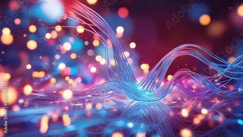 Abstract technology background. Generative Ai