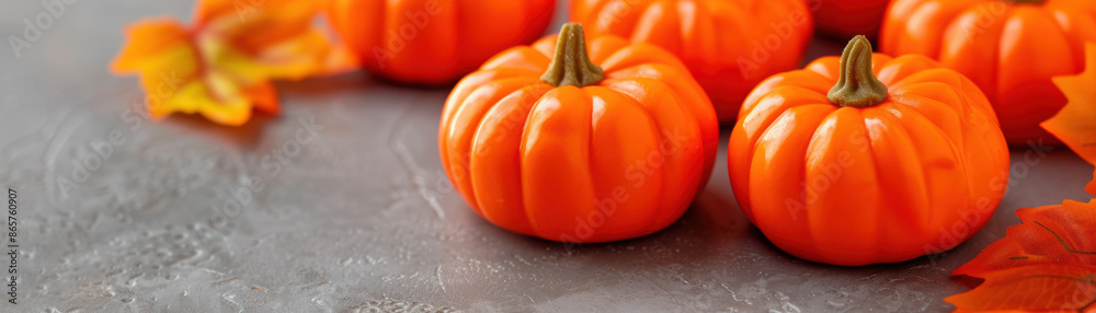 Candy pumpkins with creamy centers, Halloween candy, sweet harvest Candy pumpkins with creamy centers, Halloween candy, sweet harvest