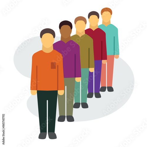 Queue icon clipart avatar logtotype isolated vector illustration