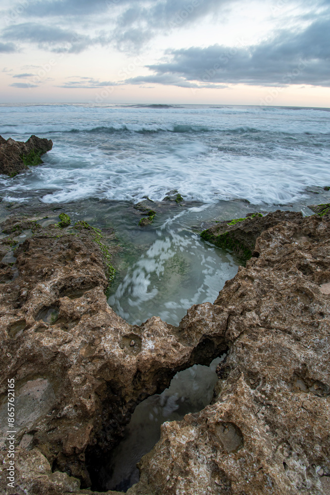Beautiful beach view with coral, sea panorama Beautiful beach view with coral, sea panorama