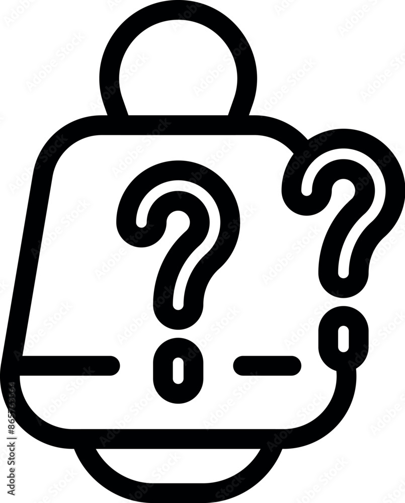 Online survey icon is representing a customer feedback survey with question marks Online survey icon is representing a customer feedback survey with question marks