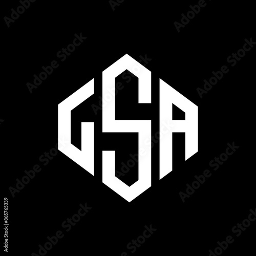 initial GSA logo on a black and white background photo